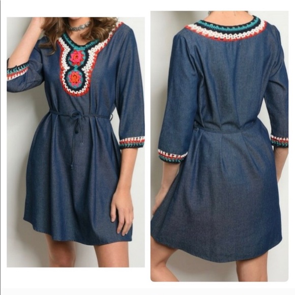 Land R Fashion Dresses & Skirts - 🆕 Vintage Inspired Denim Boutique Dress.